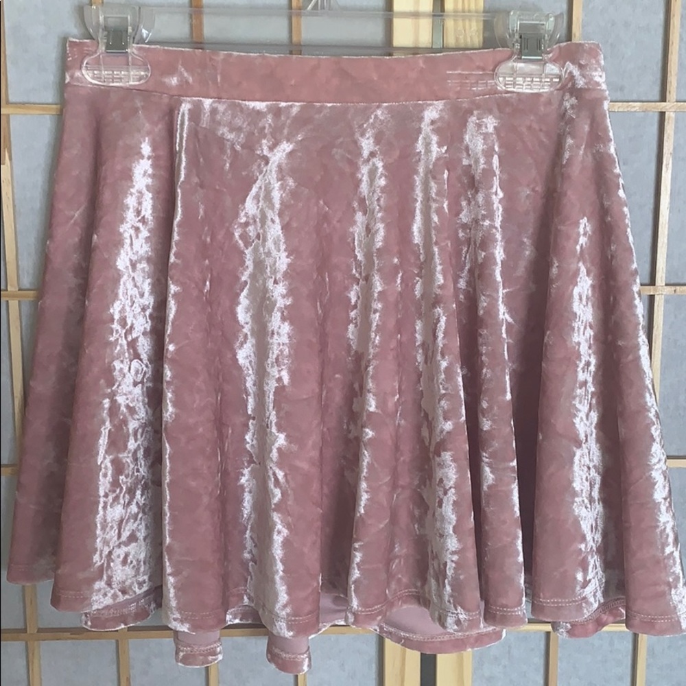 Pink Velvet Skirt